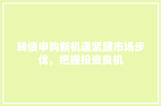 转债申购新机遇紧跟市场步伐，把握投资良机