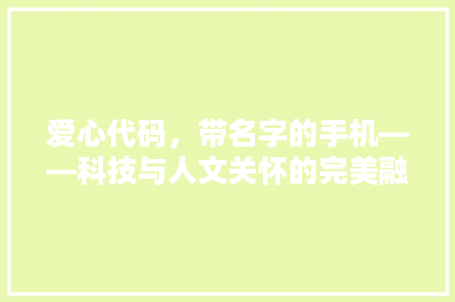 爱心代码，带名字的手机——科技与人文关怀的完美融合